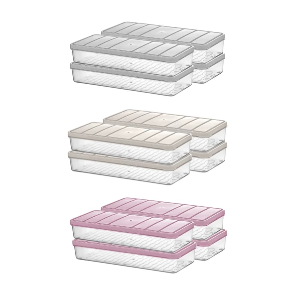 Selka Nora 4 Adet 1 Lt. Saklama Kabı - 4