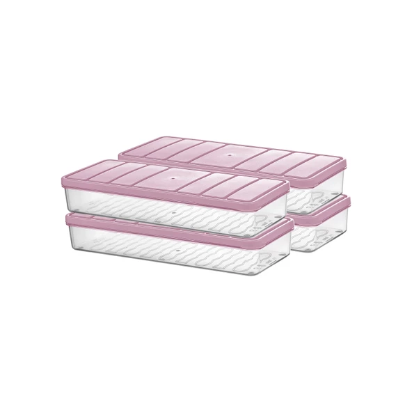 Selka Nora 4 Adet 1 Lt. Saklama Kabı - 6