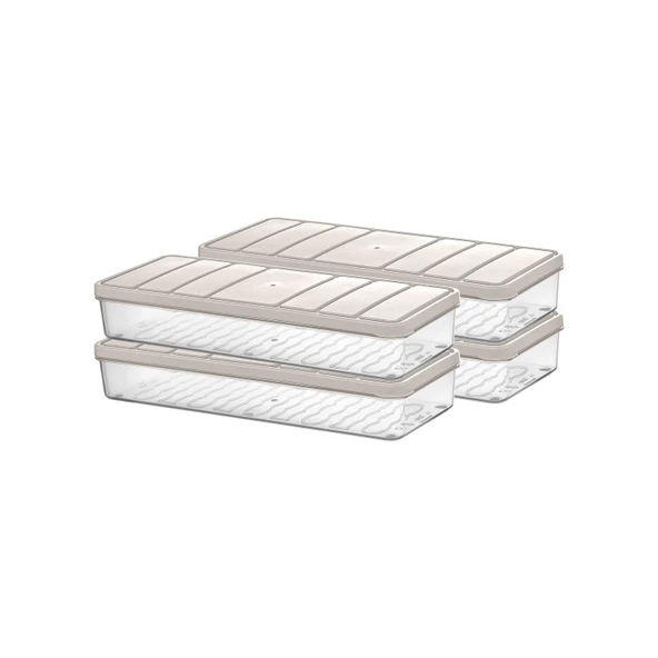 Selka Nora 4 Adet 1 Lt. Saklama Kabı - 7