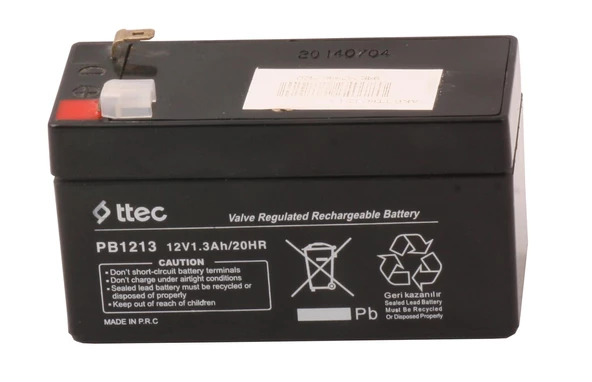 Ttec 12V 1.3AH Bakımsız Kuru Akü ürün görseli 1