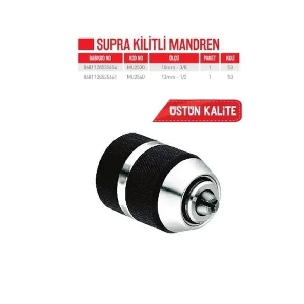 BAYTEC MANDREN SUPRA KİLİTLİ 13 MM MU2540