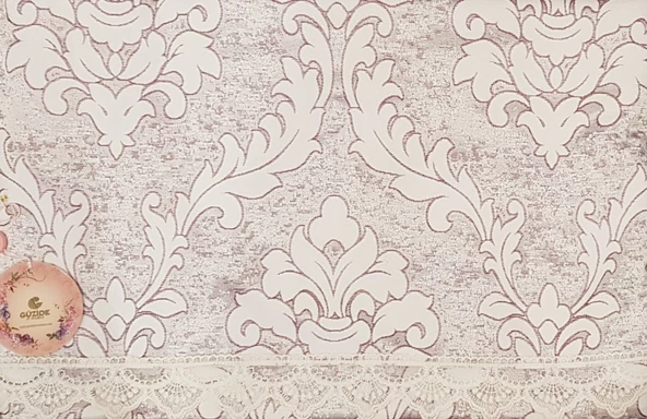 Güzide Funda Yatak Örtüsü Mürdüm - Resim 2