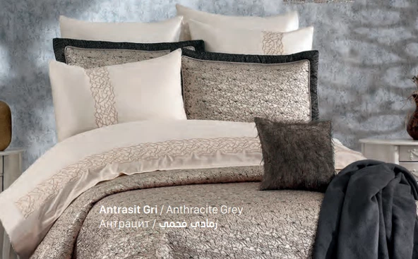 Güzide Ev Modası Elegans Çeyiz Paketi Antrasit ürün görseli
