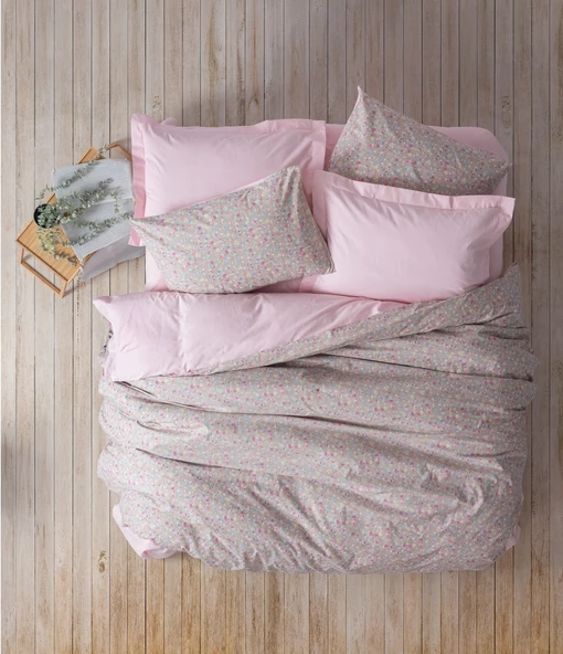 Cotton Box Petite Tek Kişilik Nevresim Takımı Lastikli Sihu Pembe