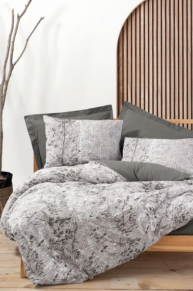 Cotton Box Dual Çift Kişilik Nevresim Takımı Odin Kahve