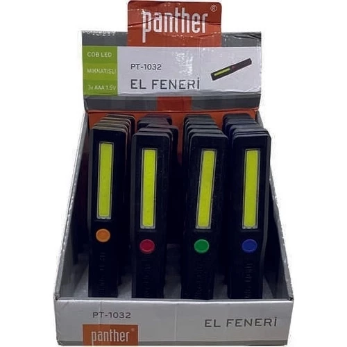 PANTHER PT-1032 ( PİLLİ & MIKNATISLI ) COB LED EL FENERİ