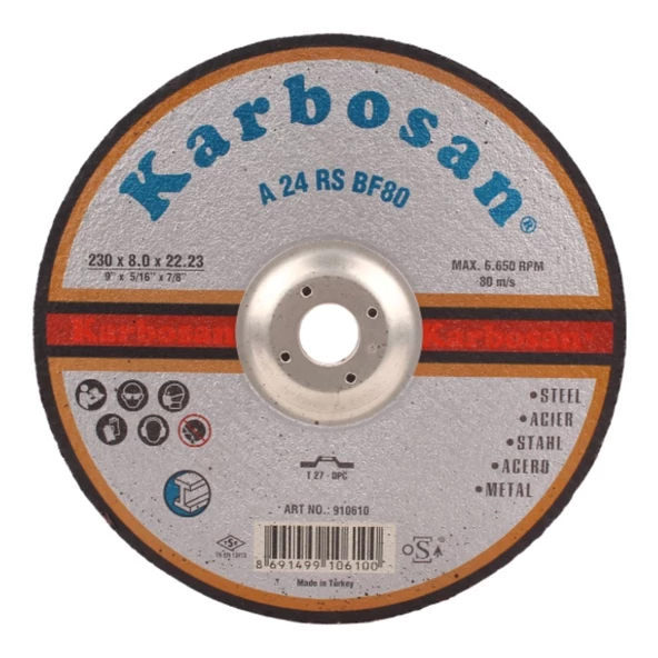 KARBOSAN NK FLEX TAŞLAMA 230*8.0X22 (910610)