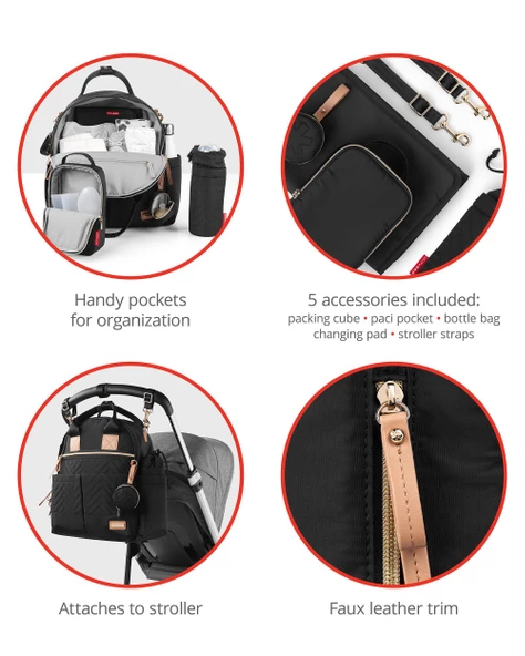 Main Frame Anne Bebek Bakım Günlük Kullanım Sırt Çantası - 3