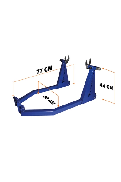 Torque-MX Motosiklet Arka Kaldırma Standı RS2 Lacivert - 5
