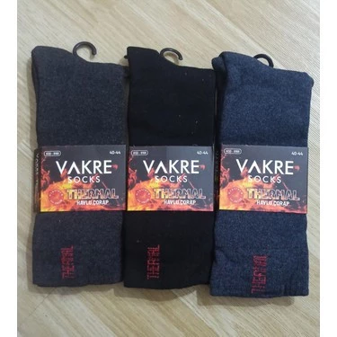 VAKRE 3 Çift Termal Kışlık Kalın Çorap Erkek-kadın-unisex