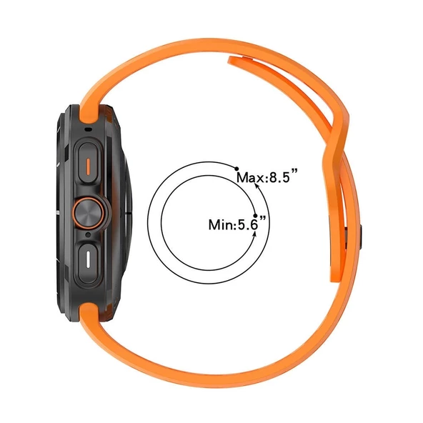 Galaxy Watch Ultra 47mm Redclick KRD-119 Delikli Tasarım Silikon Kordon - 3