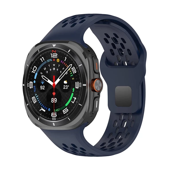 Galaxy Watch Ultra 47mm Redclick KRD-119 Delikli Tasarım Silikon Kordon