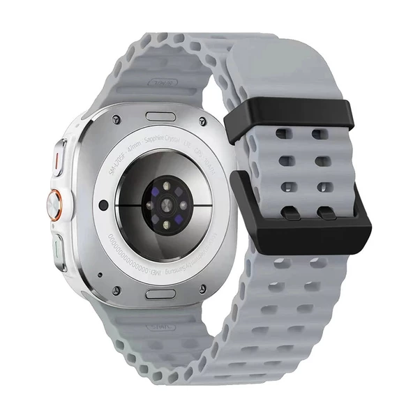 Galaxy Watch Ultra 47mm Redclick KRD-118 Tırtıklı Tasarım Silikon Kordon - Resim 3