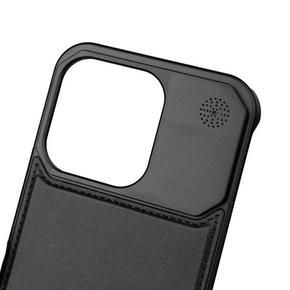 Apple iPhone 15 Pro Max Kılıf Magsafe Şarj Özellikli Mekanizmalı Koku Hazneli Redclick Mostar Kapak - Resim 5