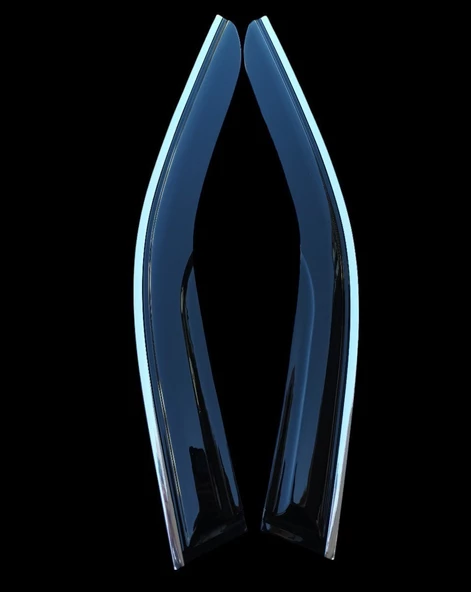 Ford Transit Düz Kromlu Cam Rüzgarlığı 1974-1993 Arası 2li - Resim 4