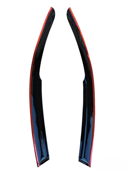 Ford Transit Düz Kırmızı Kromlu Cam Rüzgarlığı 1974-1993 Arası 2li - Resim 5