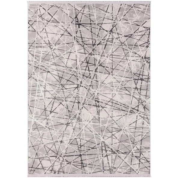 Saten Halı Loya Koleksiyonu LY003G Gri Bej 97 x 200 cm