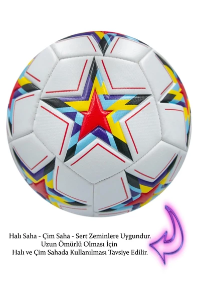 Orijinal Şampiyonlar Ligi Topu Halı Saha Çim Saha Beton Zemin Dikişli Yüksek Kalite Top No:5 - 3