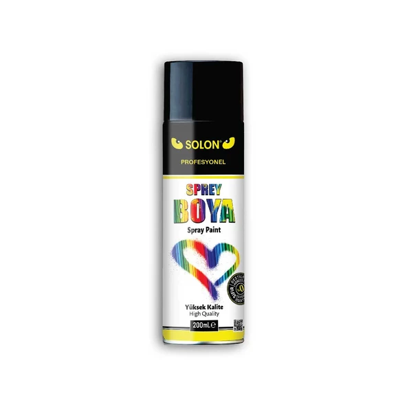 Rengarenk Sprey Boya 400 Ml (Sarı, Mavi, Yeşil, Kırmızı ve Parlak Siyah) 5 Renk) 5 Renk - 2