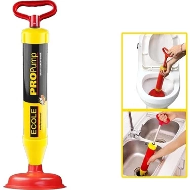 Ecole Ergonomik Klozet-Banyo-Lavabo-Gider Açma Pompası- Tıkanıklık Açma Pompası