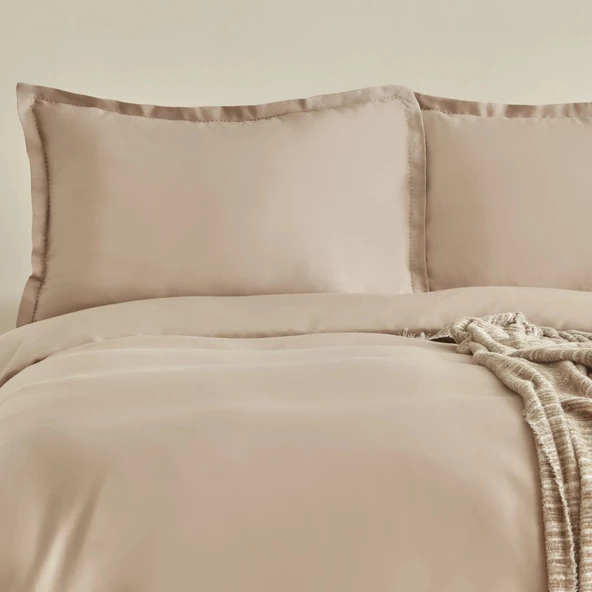 Karaca Home Weena Çift Kişilik Krep Nevresim Jakar Pike Takımı Bej - 3