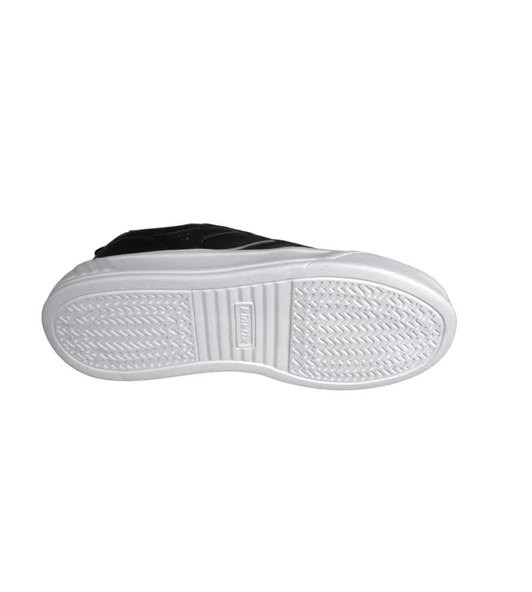 KİNETİX Kadın Siyah Pembe Cilt Kalın Taban Sneaker Spor Ayakkabı - 10