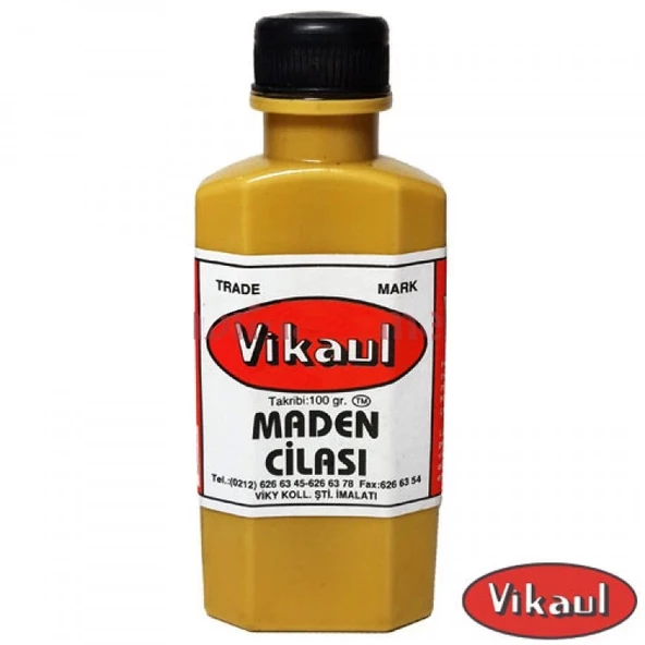 pilelistore Vikaul Metal Parlatıcı - Maden Cilası, Kavil 100 gr - 12 Adet