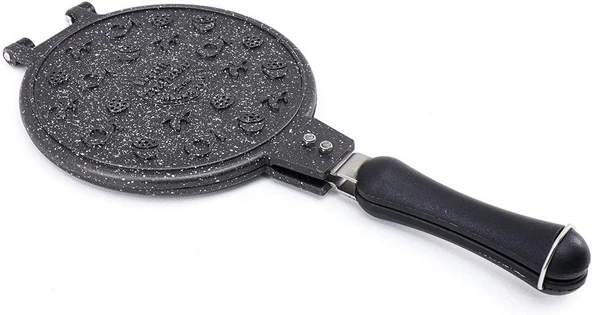 Taşhan T-0586 Granit Lüx Ocak Üstü Bakalit Saplı Waffle Tavası-20 cm - 2