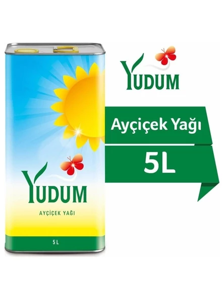 Yudum Ayçiçek Yağı Teneke 5 LT