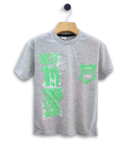 Triliya - Erkek Çocuk Tişört ve Eşofman Altı Takımı Cepli Lüks Ekonomik 3-11 Yaş - 2