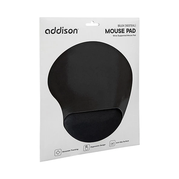 Addıson Siyah Bilek Destekli Mouse Pad 300521 - 2