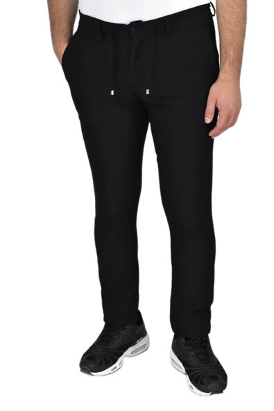 Erkek Jogger Silim Fit Kumaş Pantolon 863 BGL-ST03855 - Resim 2