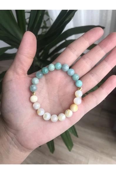Amazonit Bileklik - Resim 2