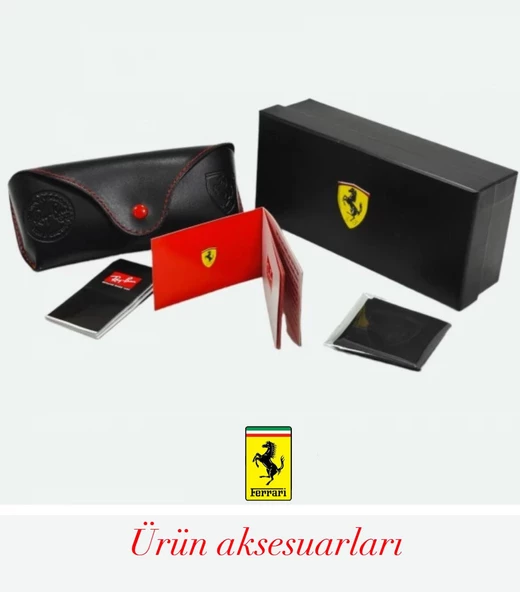 Ray-Ban Ferrari 3674M F00771 Silver-Green Erkek Güneş Gözlüğü - 2