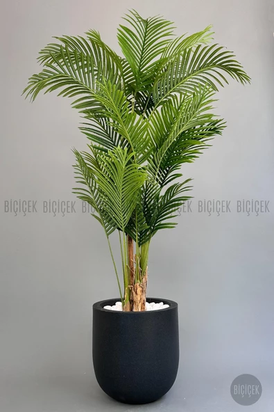 BİÇİÇEK Yapay Areka Palmiyesi 220 cm lux dış mekan saksıda - 4