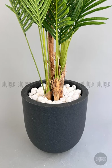 BİÇİÇEK   Yapay Areka Palmiyesi 220 cm lux dış mekan saksıda - 3