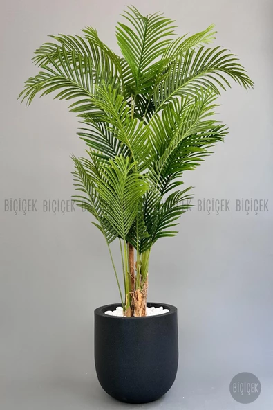 BİÇİÇEK Yapay Areka Palmiyesi 220 cm lux dış mekan saksıda