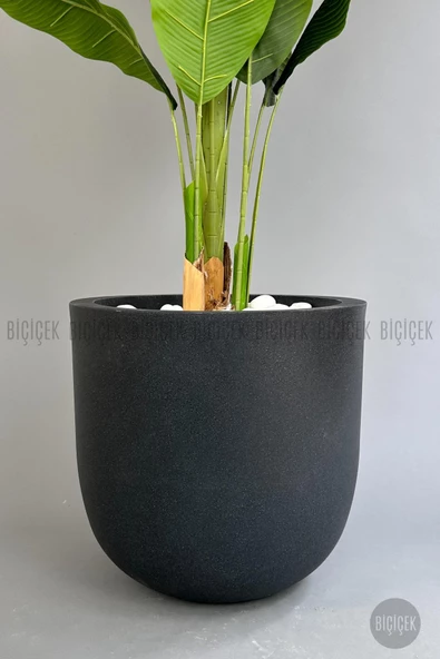 BİÇİÇEK Yapay Muz Ağacı 200 cm lux dış mekan saksıda - 6