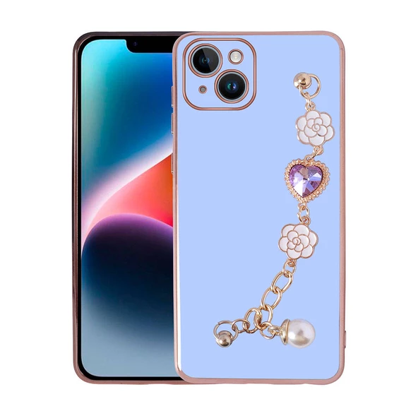 iPhone 15 Plus Kılıf El Tutamaçlı Kamera Korumalı Taka Silikon Kapak - 4