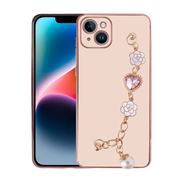 iPhone 15 Plus Kılıf El Tutamaçlı Kamera Korumalı Taka Silikon Kapak - 5