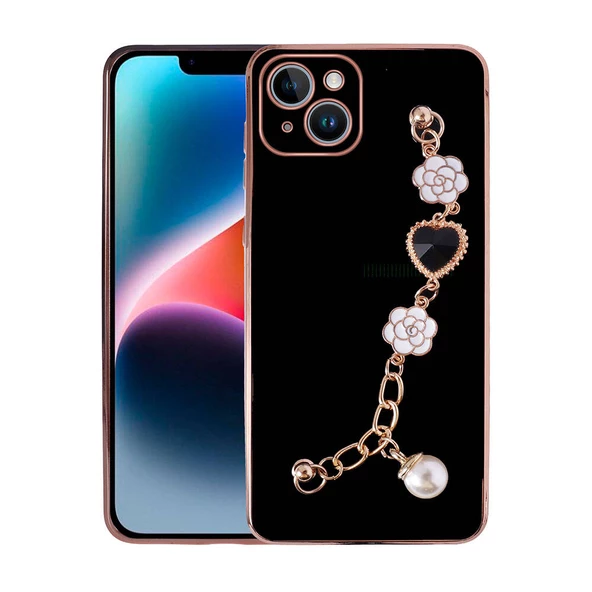 iPhone 15 Plus Kılıf El Tutamaçlı Kamera Korumalı Taka Silikon Kapak - 6