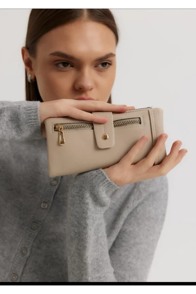 Monalisa Home Klipsli Çok Gözlü Kadın Cüzdanı ürün görseli