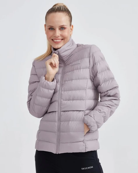 Skechers W Outerwear Pop Up Detailed Padded Jacket S231240 Günlük Kadın Mont - 8