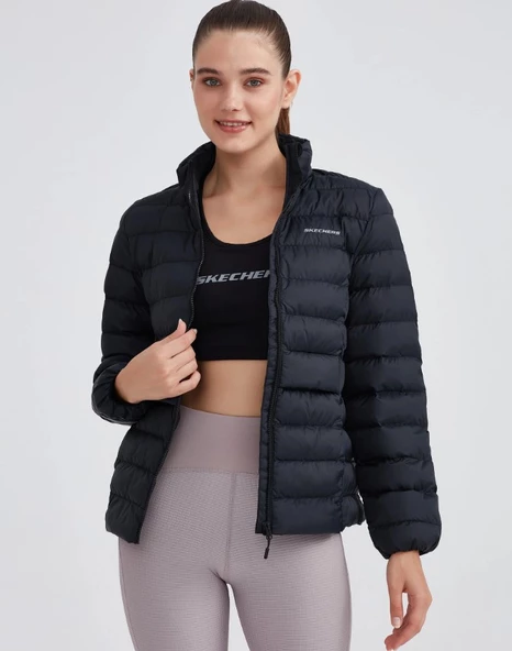 Skechers W Outerwear Pop Up Detailed Padded Jacket S231240 Günlük Kadın Mont - 3
