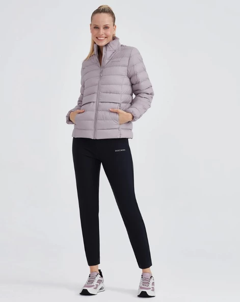 Skechers W Outerwear Pop Up Detailed Padded Jacket S231240 Günlük Kadın Mont - 7