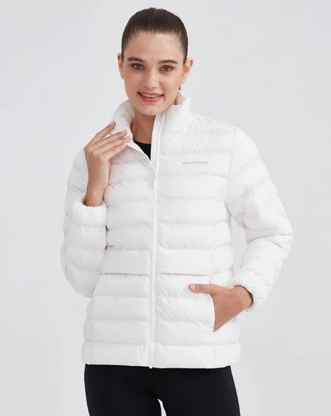 Skechers W Outerwear Pop Up Detailed Padded Jacket S231240 Günlük Kadın Mont - 5