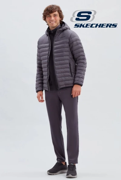 Skechers M Essential Hooded Jacket Mont S202063 Erkek Günlük Mont - 2