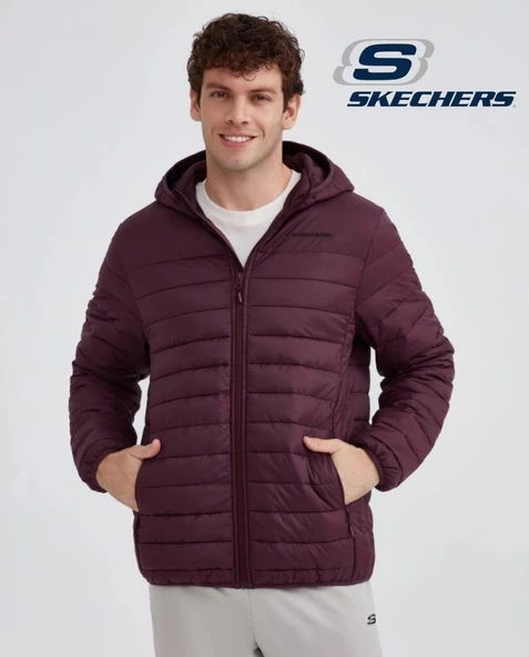 Skechers M Essential Hooded Jacket Mont S202063 Erkek Günlük Mont - 9