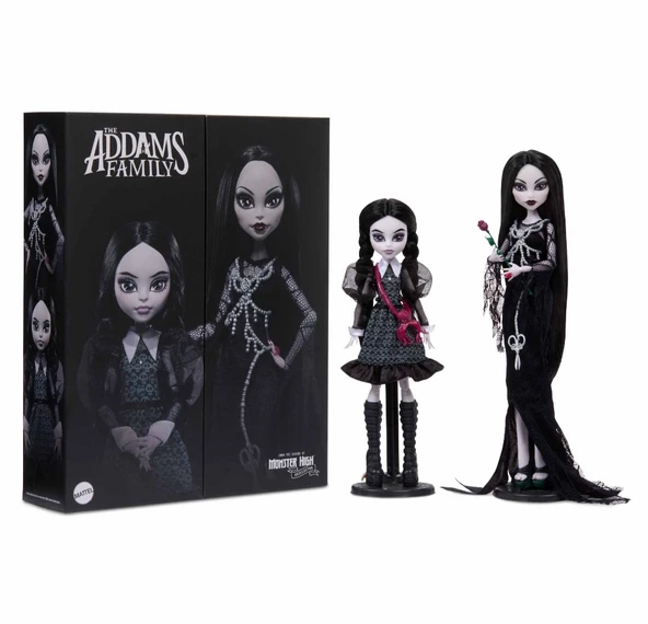 Escoines Koleksiyon 2024 Skullector Addams Family Doll Two-Pack - Addams Ailesi Bebek İkili Paket