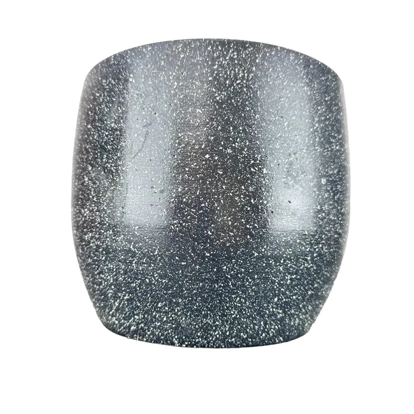 Bitki Tasarımı Gri Granit Toprak Saksı Saksılık Salon Çiçeklik - 19 CM - 3
